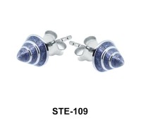 Enamel Cone Stud Earring STE-109